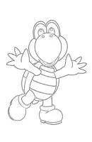 Super mario kleurplaat 8